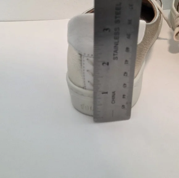 Soludos Ibiza Classic Leather Sneaker Platinum, Women's Sizes 10 New Without Box - Picture 15 of 16